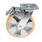 Vestil Polyurethane Swivel With Total Brake Caster 8 In. x 2 In. 1543 lb Orange/Silver CST-VE-8X2PUA-SWTB - alternate 8
